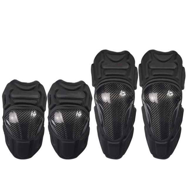 EVA Foam Carbon Fiber Shell Fall-Proof Motorcycle Knee Pads