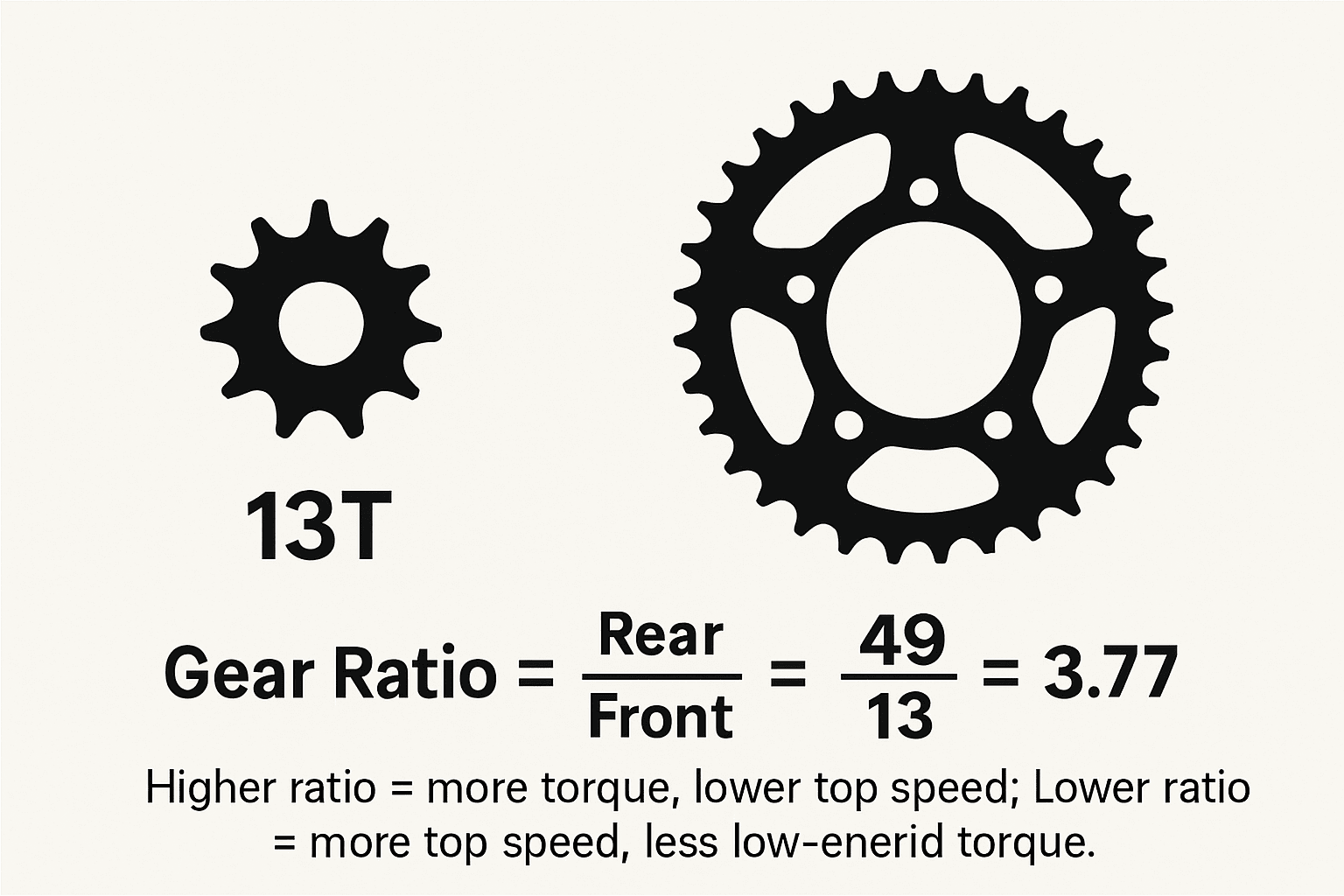 dirt bike Gear Ratio